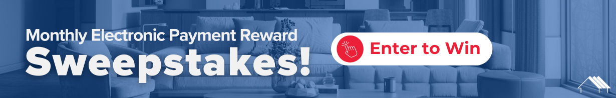 Monthly Electronic Payment Reward Sweepstakes! Enter to Win